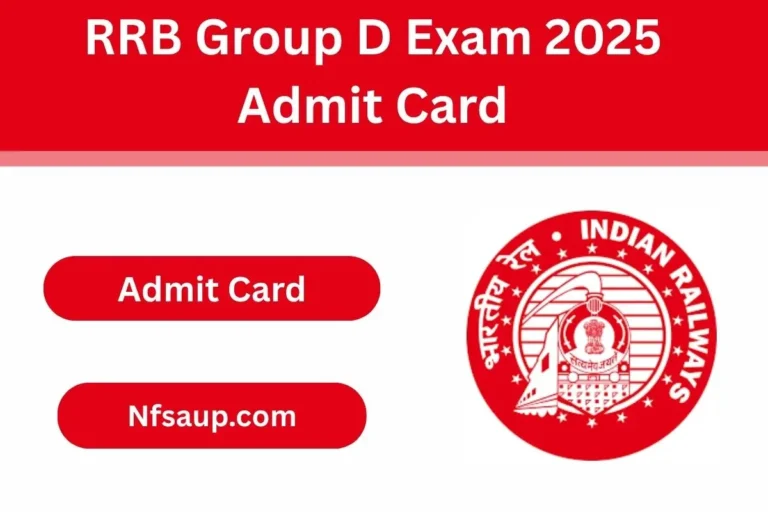 RRB Group D Exam 2025 Admit Card