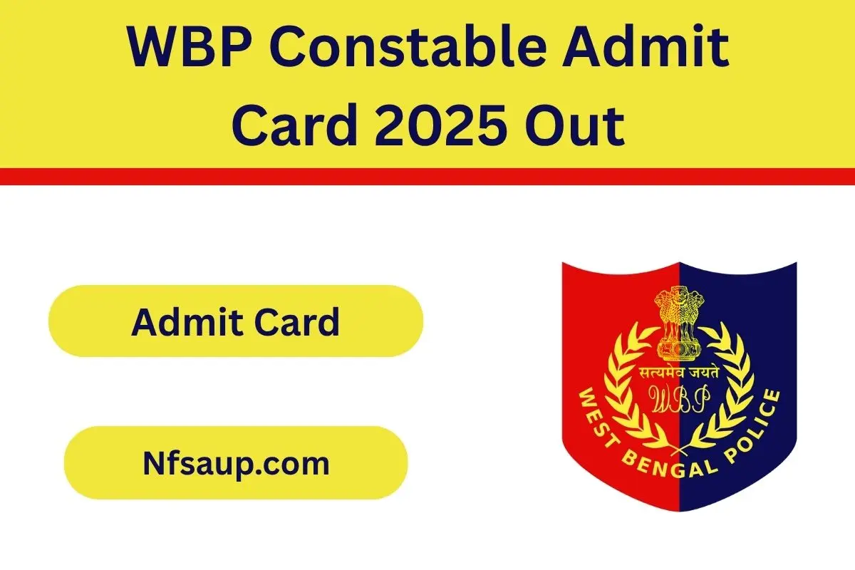 WBP Constable Admit Card 2025 Out